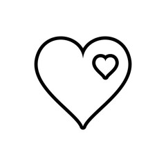 Love Heart Icon Design Template