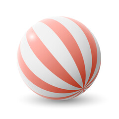 Vector illustration of a beach ball.
