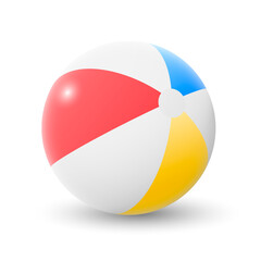 Vector illustration of a beach ball.