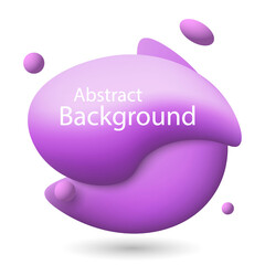 Modern abstract banner with flowing liquid forms.