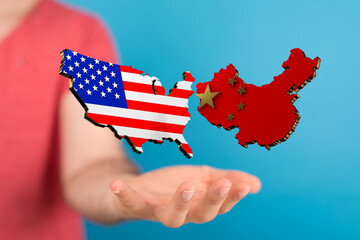 usa and china trade  partner maps