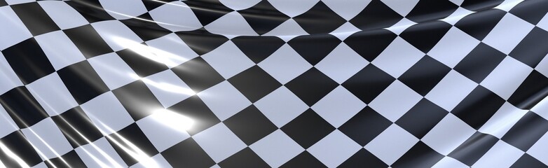 finish race flag digital 3d