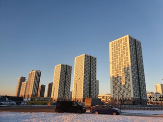 Fototapeta premium winter city