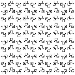 Obraz premium Squares pattern. Vector pattern. White Background.