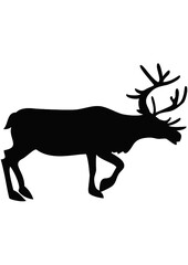 Christmas Deer, Christmas Reindeer, Home Decor, Sign, Porch, Horn, Winter, Santa