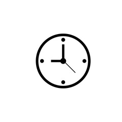 Clock Icon Vector Design Template