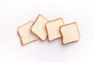 Bread isolated stock image with white background.