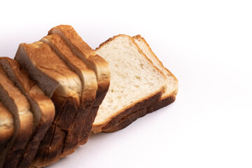 Bread isolated stock image with white background.