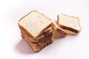 Bread isolated stock image with white background.