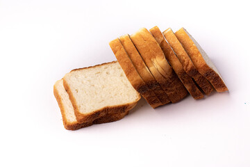 Bread isolated stock image with white background.