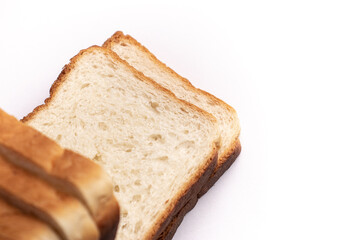 Bread isolated stock image with white background.