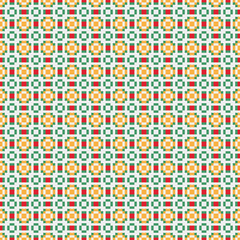 Abstract Cross Pattern generative computational art illustration