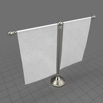 Decorative double desk flags