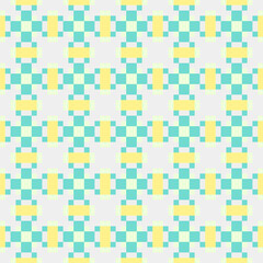 Fototapeta premium Abstract Cross Pattern generative computational art illustration