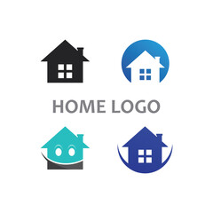 Real estate and home buildings vector logo icons template