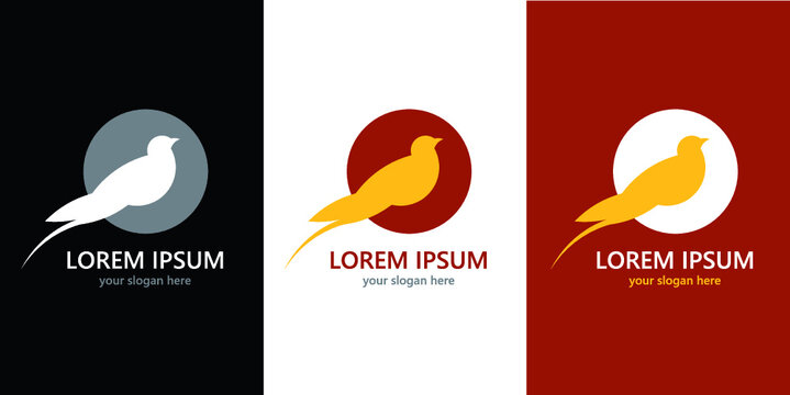 editable Bird vector sign Eps 10