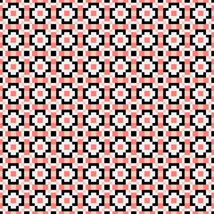 Fototapeta premium Abstract Cross Pattern generative computational art illustration