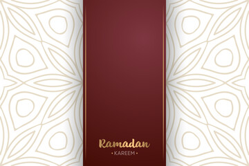 Ramadan kareem background with mandala ornament