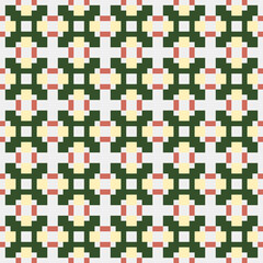 Fototapeta premium Abstract Cross Pattern generative computational art illustration