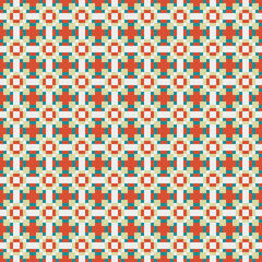 Abstract Cross Pattern generative computational art illustration