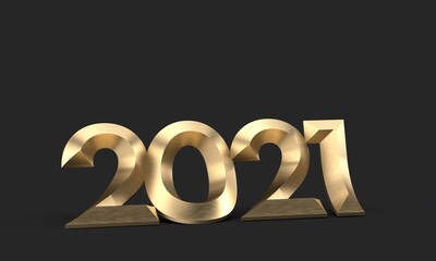 JAHR 2021 business 3d digital neujahr