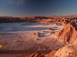valle de la luna sunset Chile	
