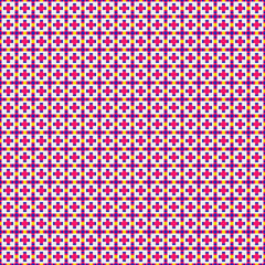 Abstract Cross Pattern generative computational art illustration
