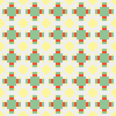 Abstract Cross Pattern generative computational art illustration