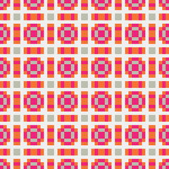 Abstract Cross Pattern generative computational art illustration