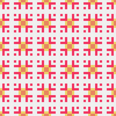 Abstract Cross Pattern generative computational art illustration