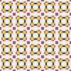 Abstract Cross Pattern generative computational art illustration