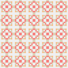 Abstract Cross Pattern generative computational art illustration