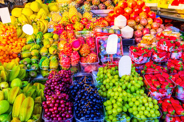 The tasty fruits in  Tel Aviv's fruit market, Israel