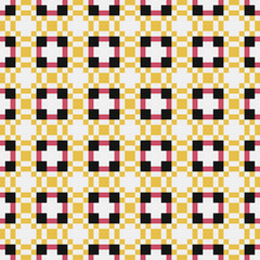 Fototapeta premium Abstract Cross Pattern generative computational art illustration