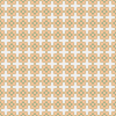 Abstract Cross Pattern generative computational art illustration