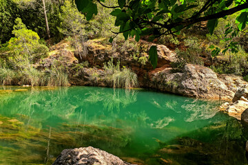Charco del Aceite, en las sierras de Cazorla, Segura y Las Villas.