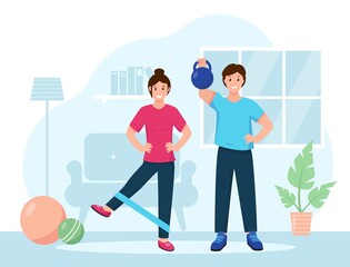 Sports at home. Training online.