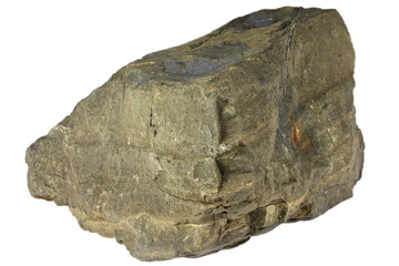 manganese ore from Urkut, Hungary isolated on white background