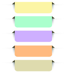 Obraz premium Set of colorful vector banners