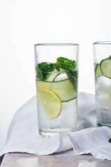 Summer refreshing drink, tonic.