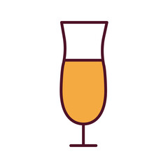 champagne cup line and fill style icon