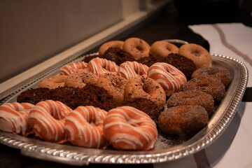 Doughnuts on a plater