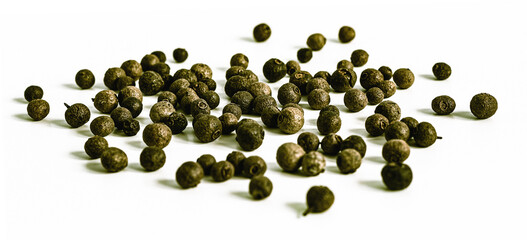 green pea pepper on white