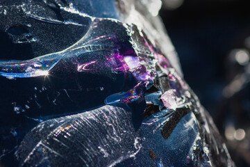 Cullet glass chunks.