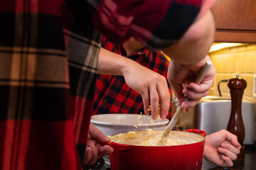 How to make a creamy cheese mashed potatoes