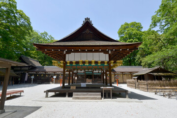 Obraz premium 河合神社 拝殿 京都市
