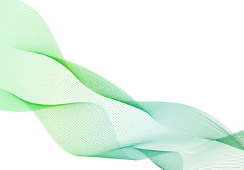 Vector illustration of abstract background of a flying green grid ribbon for banner, poster, greeting card, invitation, presentation, document, product design. Creative background for web or print
