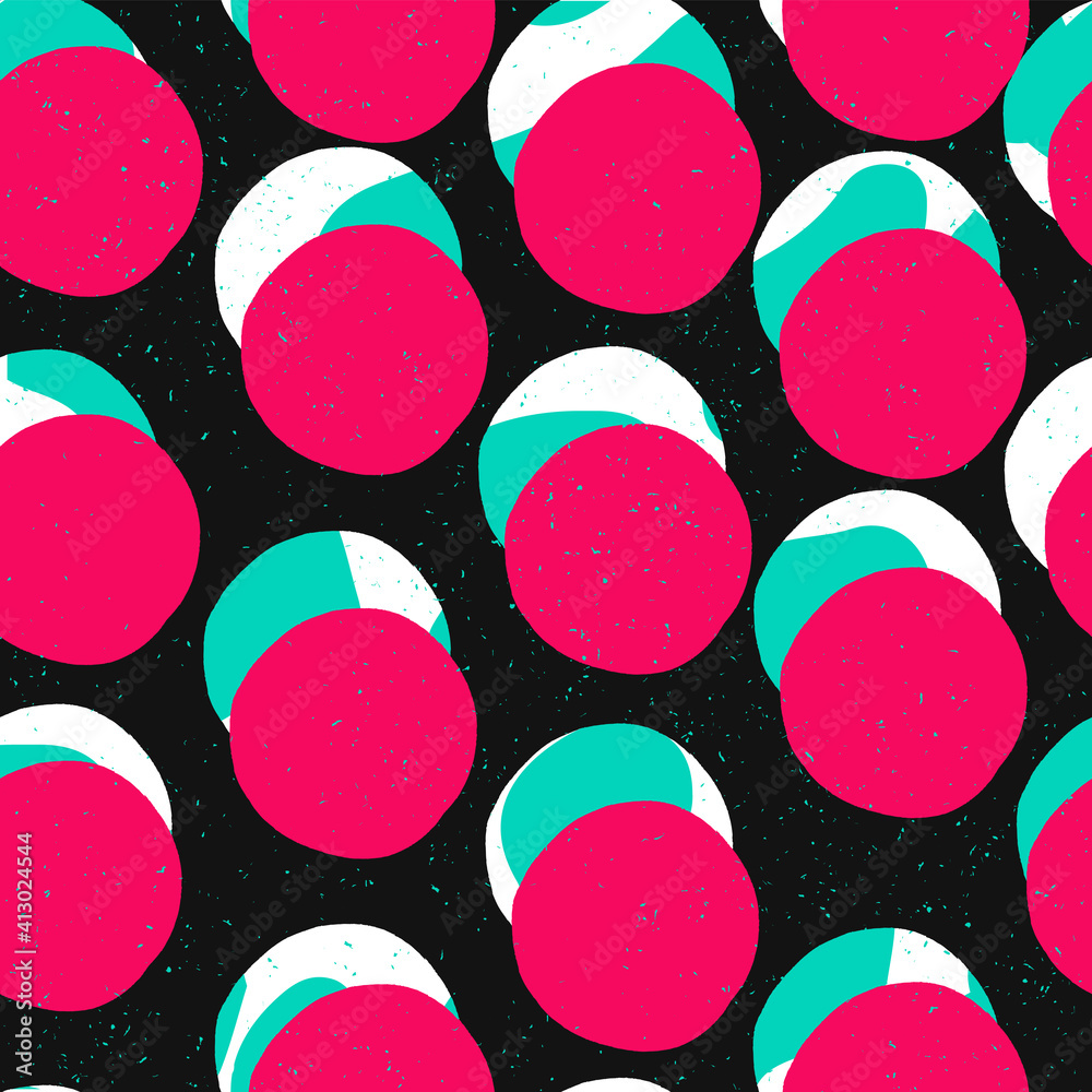 Aufkleber pop-art style seamless print. abstract vector seamless background.