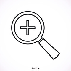 Fototapeta premium business, media, icon, internet, analysis, bull's-eye, circuit, contour, detail, detect, detective, discovery, enlarge, examine, exploration, explore, eyesight, find, focus, glass, inquire, inspect, i