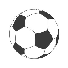 Soccer balls illustration. Isolated on white.